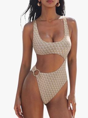 NWOT SUUKSESS Sexy One Piece Cutout Backless swimsuit M Kristin
